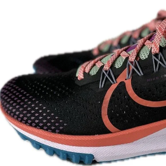 Nike Men's React Pegasus Trail 4 Black Magic Ember Vivid Purple Sneakers Size 10